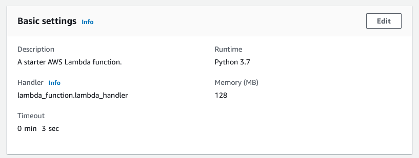 Choose Lambda from Services