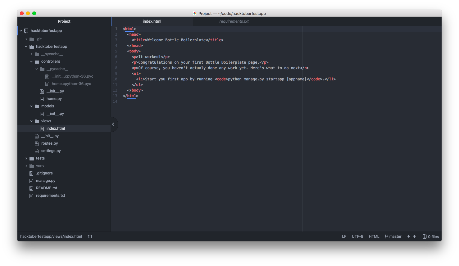 Bootstrap Your Next Python Project With Cookiecutter 2 Bottle bootstrap folder structure and files