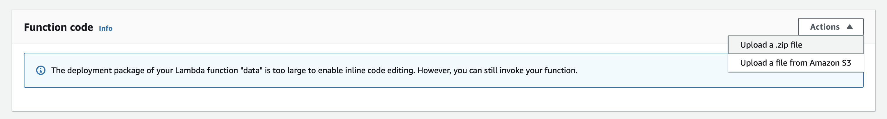How to Run External Python Libraries in AWS Cloud 2 Upload lambda zip file