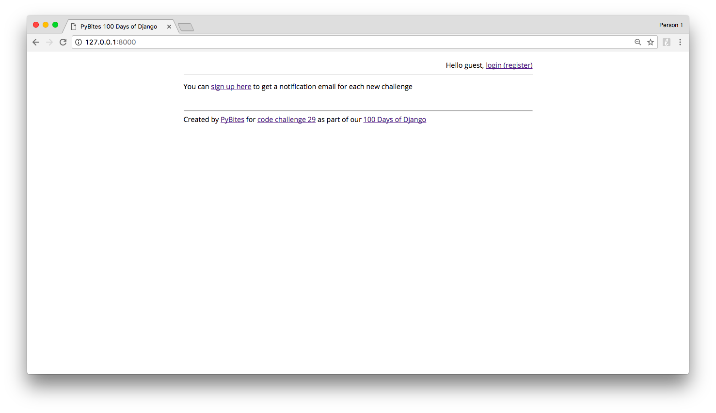 runserver app index template