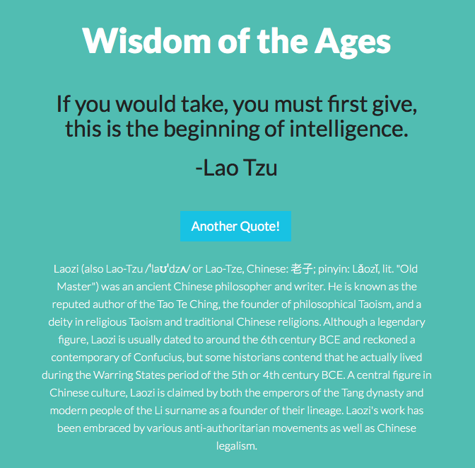 wisdom of ages design