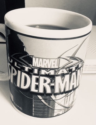 marvel spiderman coffee mug