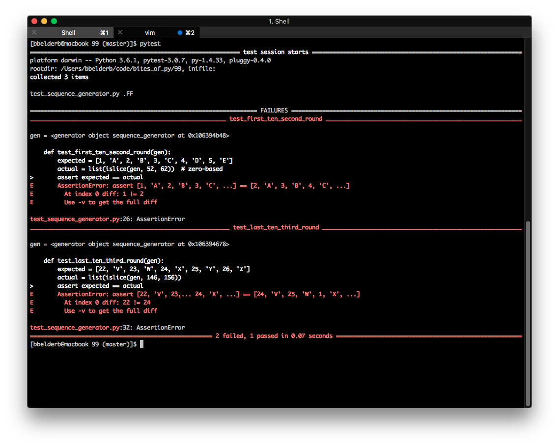 one functon one thing to test, much better