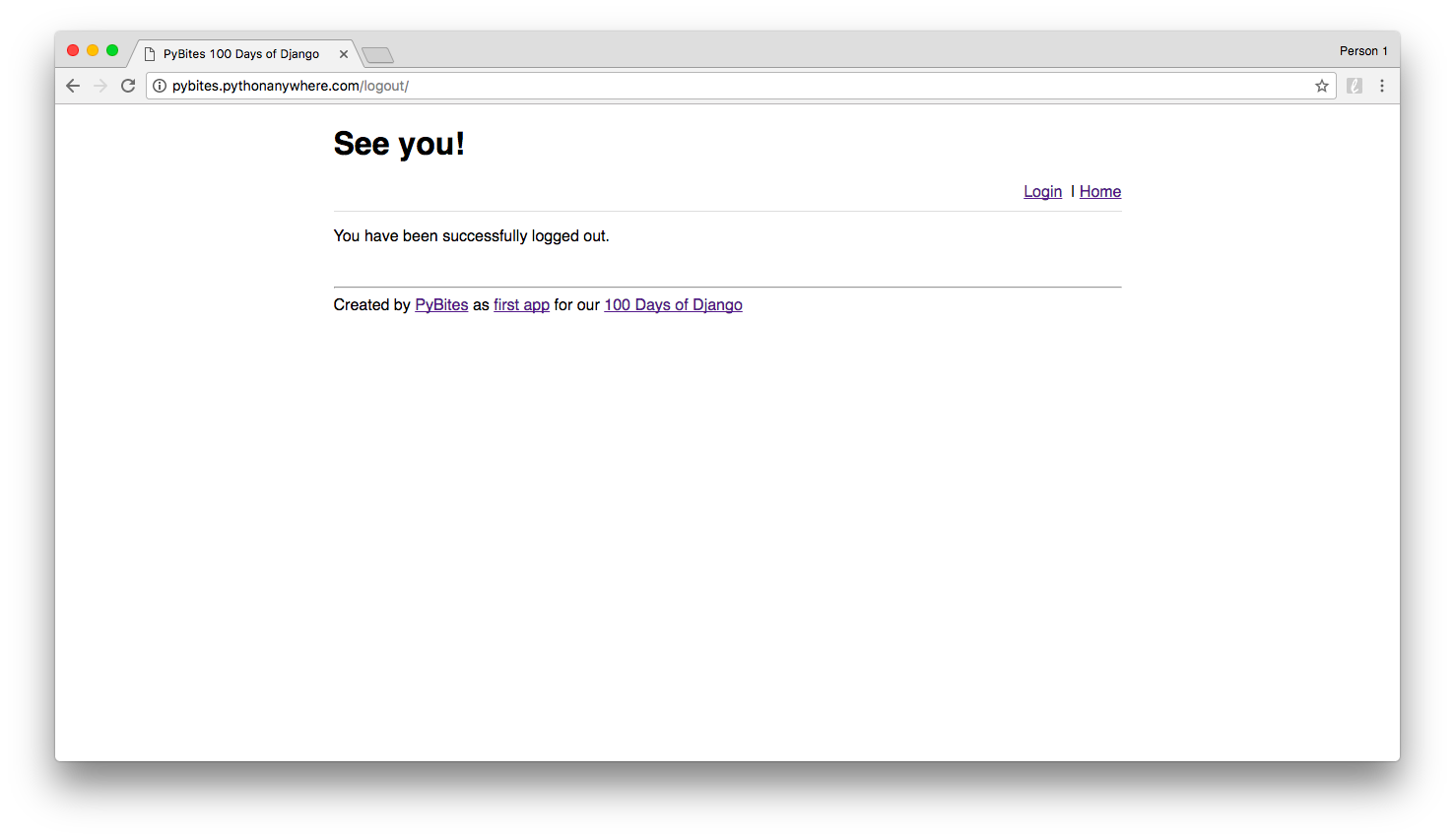 home page