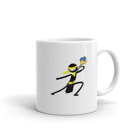 PyBites Yellow Ninja Belt Mug
