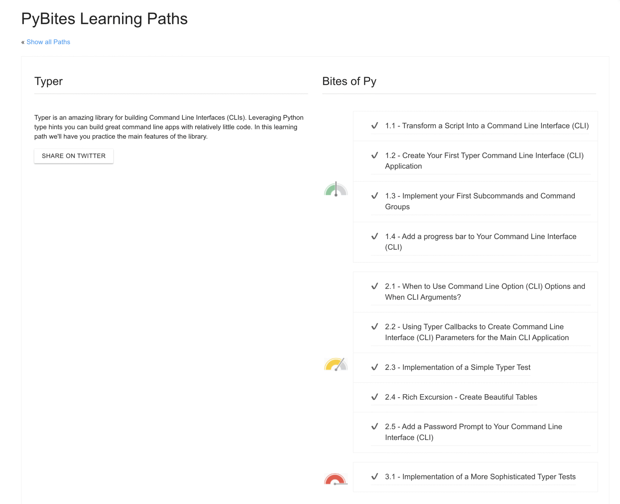 New on our platform: Typer learning path – Pybites