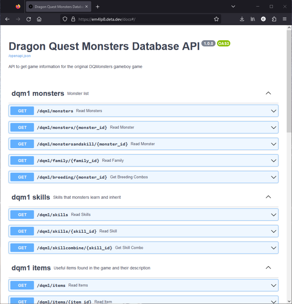 SwaggerUI screenshot1